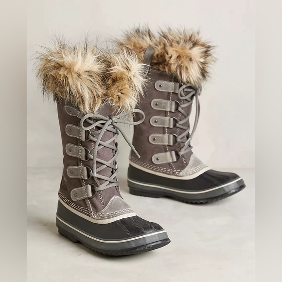 Sorel Joan of Arctic Fur Trim Boots 7 - Picture 1 of 11